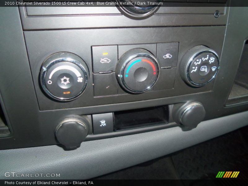 Blue Granite Metallic / Dark Titanium 2010 Chevrolet Silverado 1500 LS Crew Cab 4x4