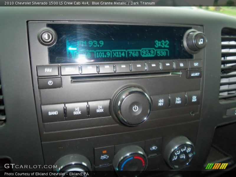 Blue Granite Metallic / Dark Titanium 2010 Chevrolet Silverado 1500 LS Crew Cab 4x4