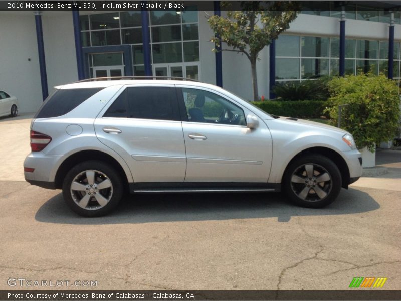 Iridium Silver Metallic / Black 2010 Mercedes-Benz ML 350