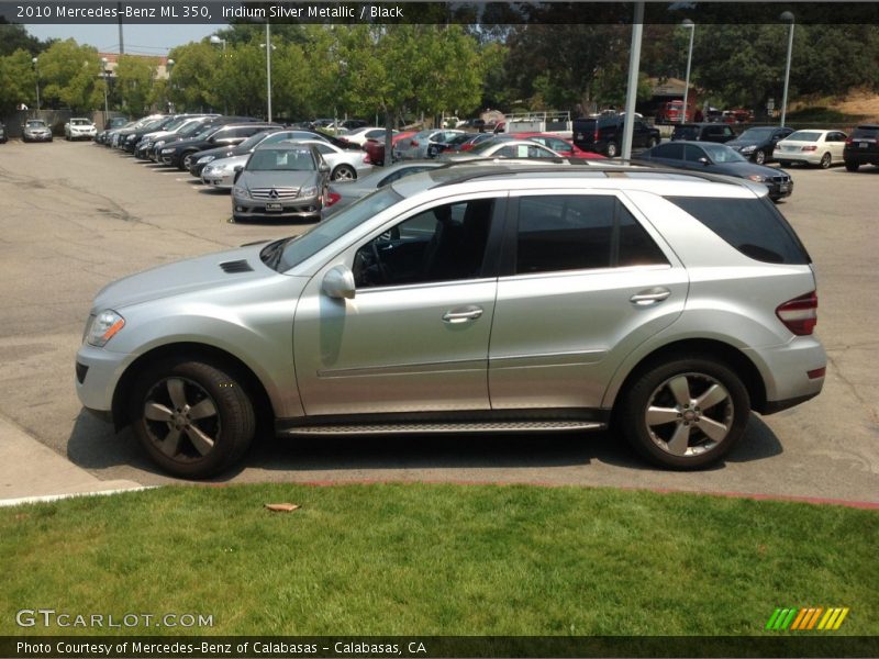Iridium Silver Metallic / Black 2010 Mercedes-Benz ML 350