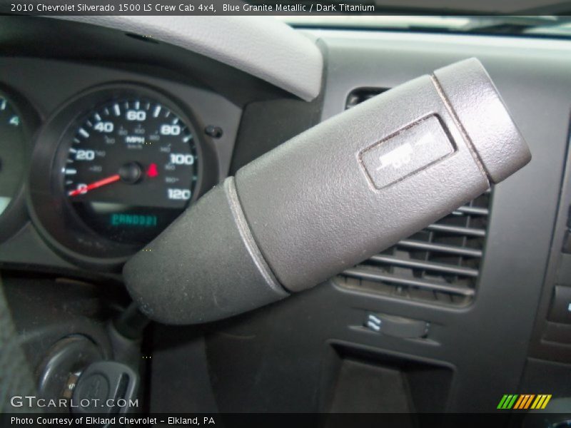 Blue Granite Metallic / Dark Titanium 2010 Chevrolet Silverado 1500 LS Crew Cab 4x4