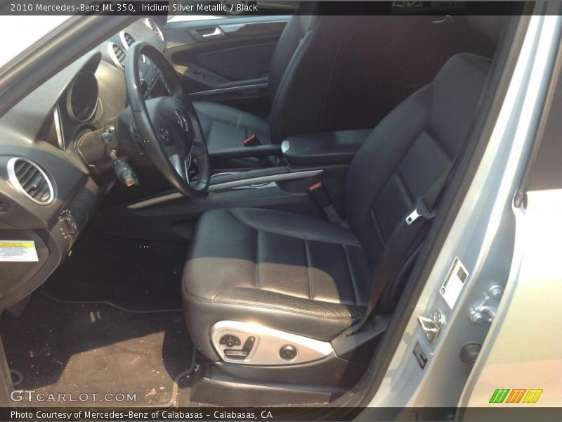 Iridium Silver Metallic / Black 2010 Mercedes-Benz ML 350