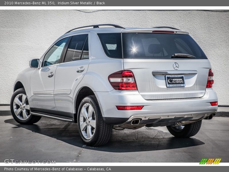 Iridium Silver Metallic / Black 2010 Mercedes-Benz ML 350