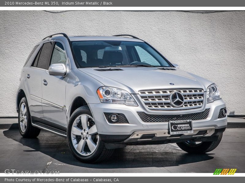 Iridium Silver Metallic / Black 2010 Mercedes-Benz ML 350