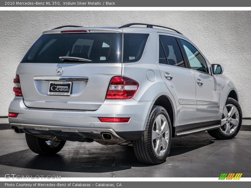 Iridium Silver Metallic / Black 2010 Mercedes-Benz ML 350