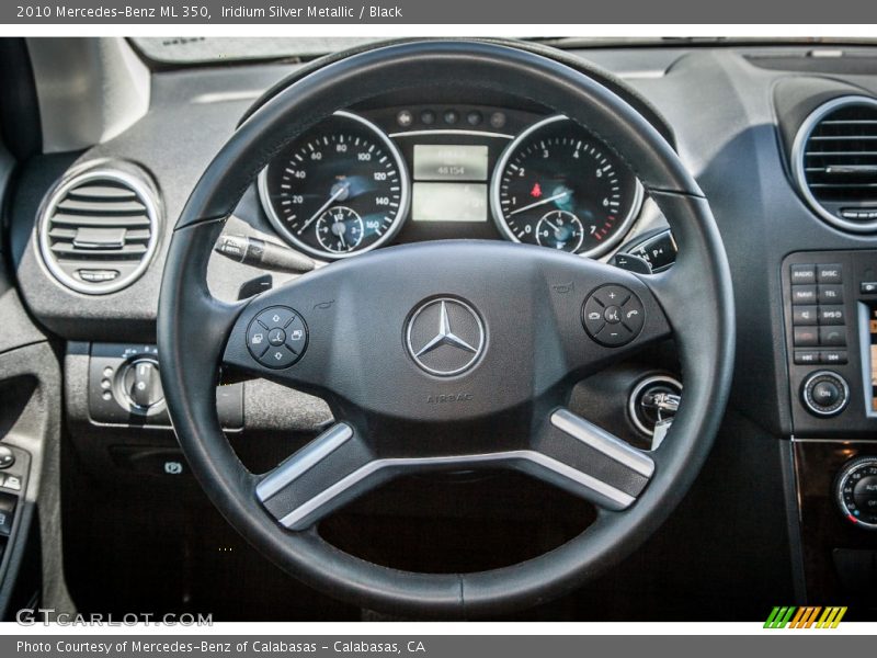 Iridium Silver Metallic / Black 2010 Mercedes-Benz ML 350