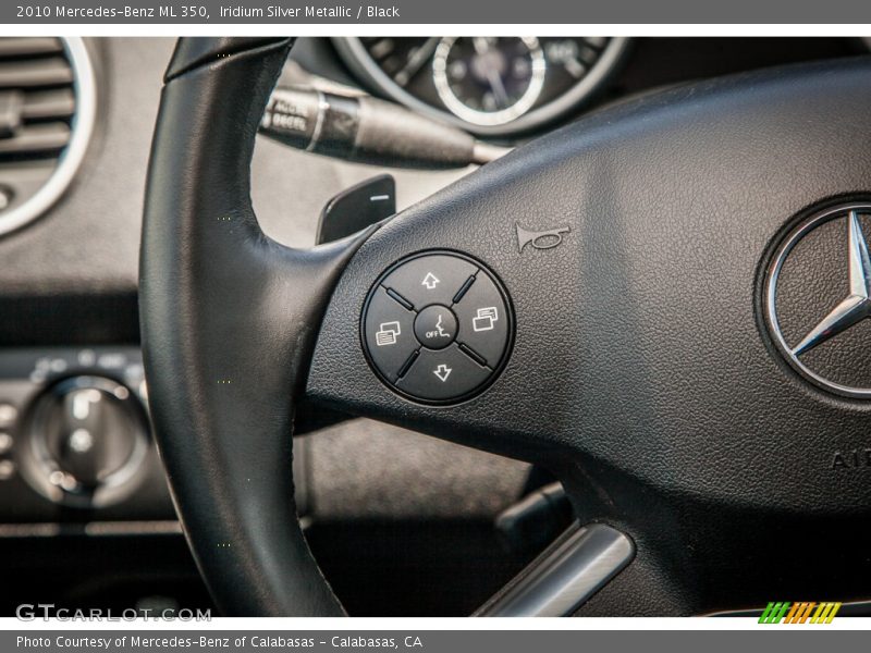 Iridium Silver Metallic / Black 2010 Mercedes-Benz ML 350