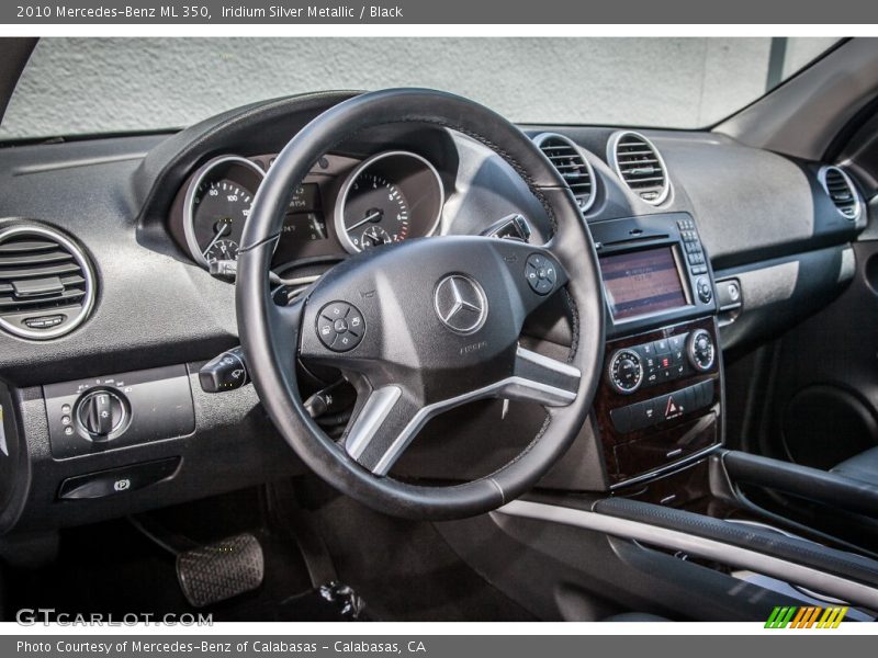 Iridium Silver Metallic / Black 2010 Mercedes-Benz ML 350