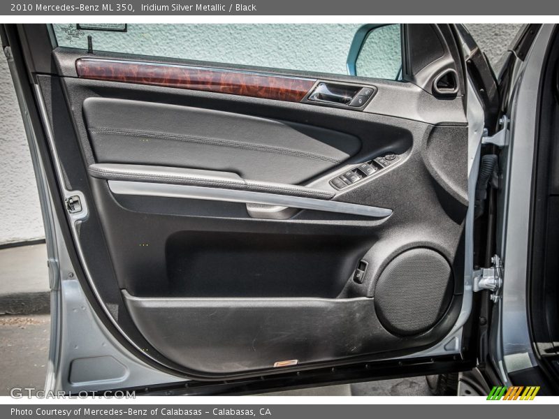 Iridium Silver Metallic / Black 2010 Mercedes-Benz ML 350