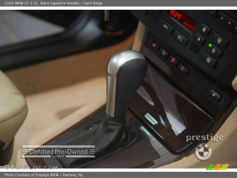 Black Sapphire Metallic / Sand Beige 2006 BMW X3 3.0i