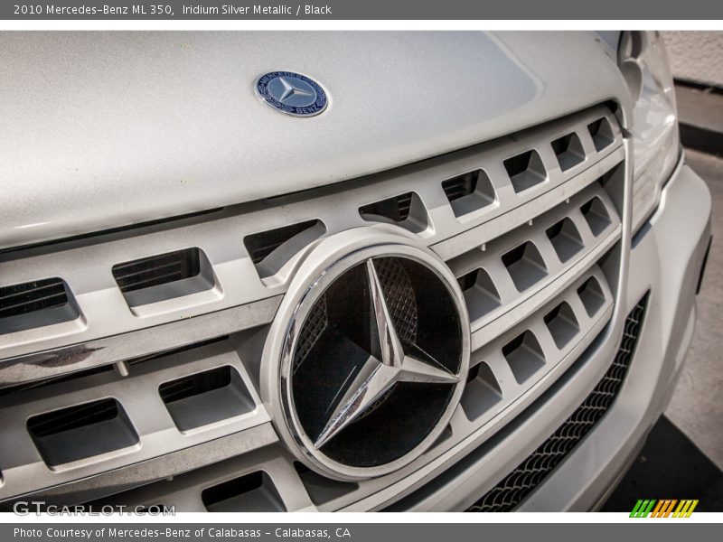 Iridium Silver Metallic / Black 2010 Mercedes-Benz ML 350