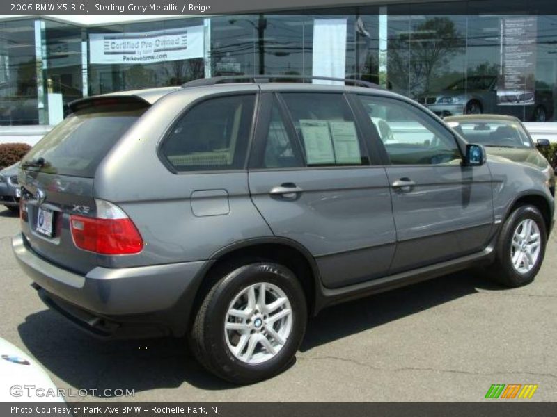 Sterling Grey Metallic / Beige 2006 BMW X5 3.0i