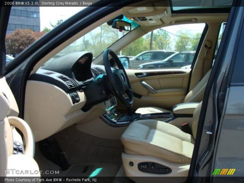 Sterling Grey Metallic / Beige 2006 BMW X5 3.0i