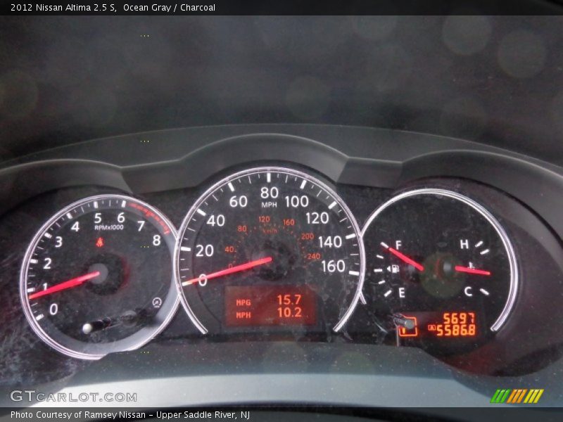 Ocean Gray / Charcoal 2012 Nissan Altima 2.5 S