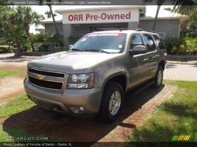 Amber Bronze Metallic / Light Cashmere/Ebony 2007 Chevrolet Tahoe LT