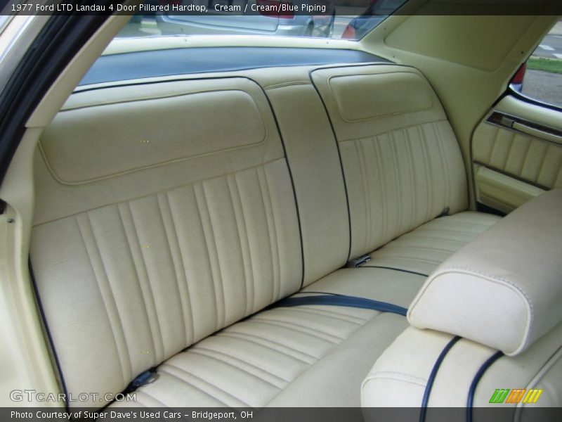 Rear Seat of 1977 LTD Landau 4 Door Pillared Hardtop