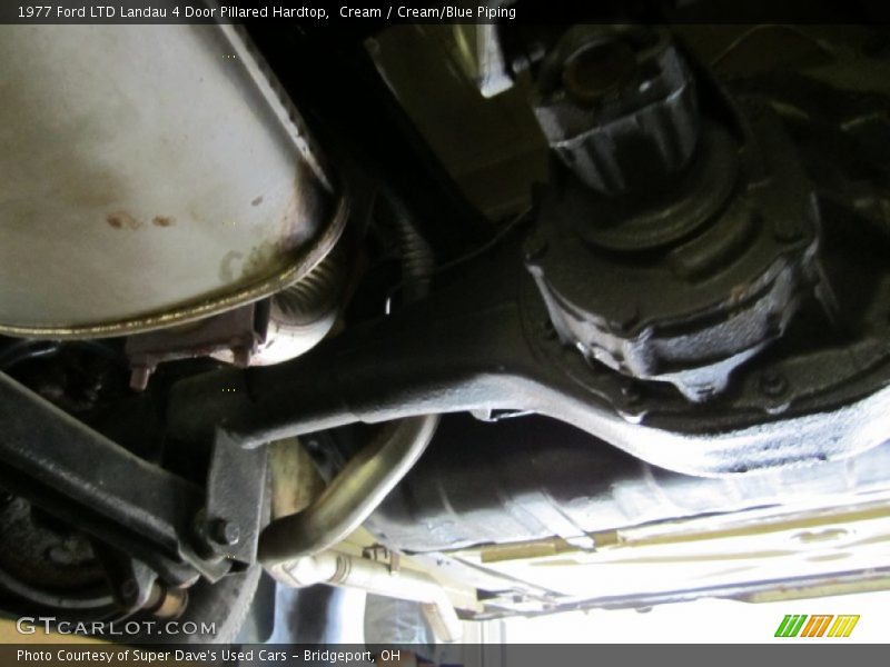 Cream / Cream/Blue Piping 1977 Ford LTD Landau 4 Door Pillared Hardtop