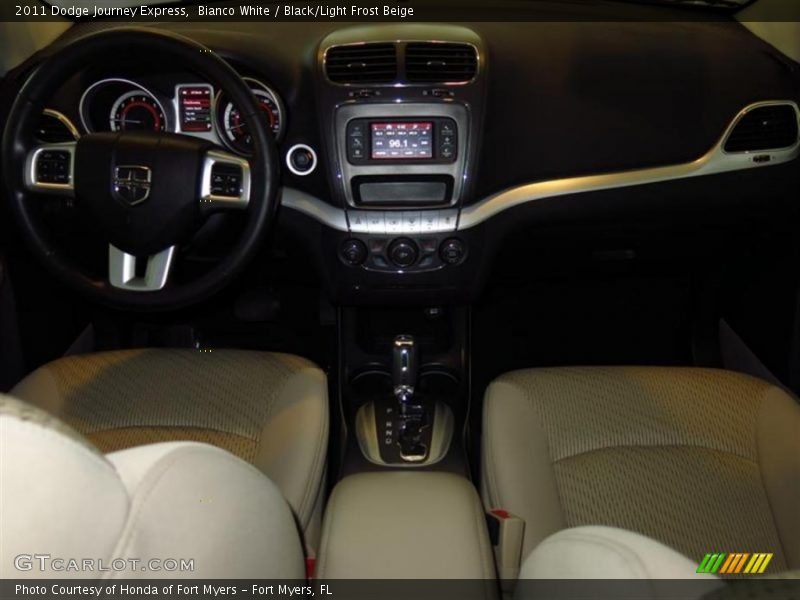 Bianco White / Black/Light Frost Beige 2011 Dodge Journey Express