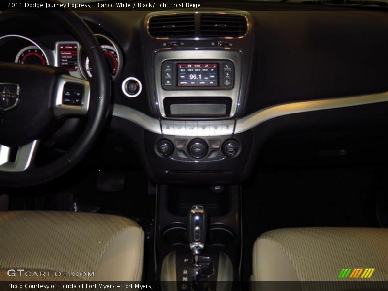 Bianco White / Black/Light Frost Beige 2011 Dodge Journey Express