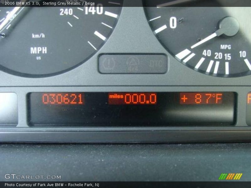 Sterling Grey Metallic / Beige 2006 BMW X5 3.0i