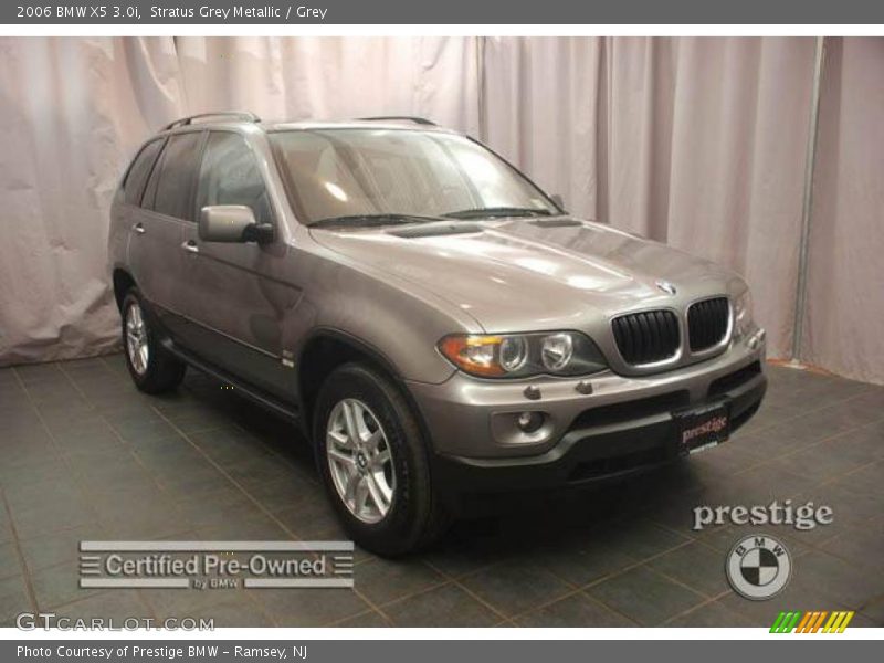 Stratus Grey Metallic / Grey 2006 BMW X5 3.0i