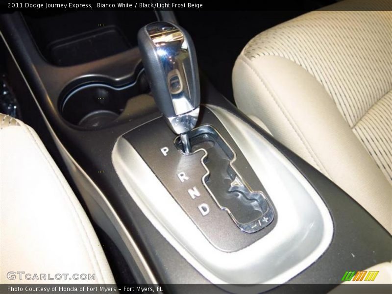 Bianco White / Black/Light Frost Beige 2011 Dodge Journey Express