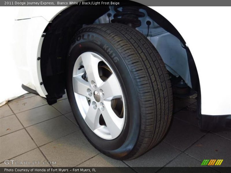 Bianco White / Black/Light Frost Beige 2011 Dodge Journey Express