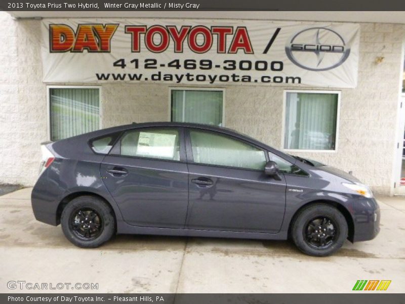 Winter Gray Metallic / Misty Gray 2013 Toyota Prius Two Hybrid