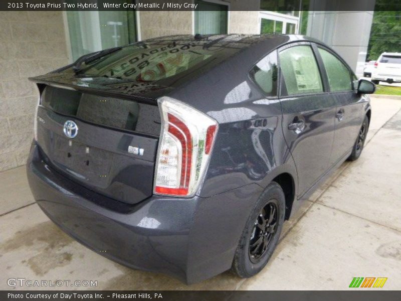 Winter Gray Metallic / Misty Gray 2013 Toyota Prius Two Hybrid