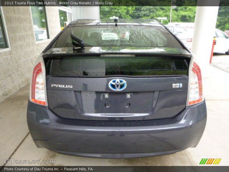 Winter Gray Metallic / Misty Gray 2013 Toyota Prius Two Hybrid