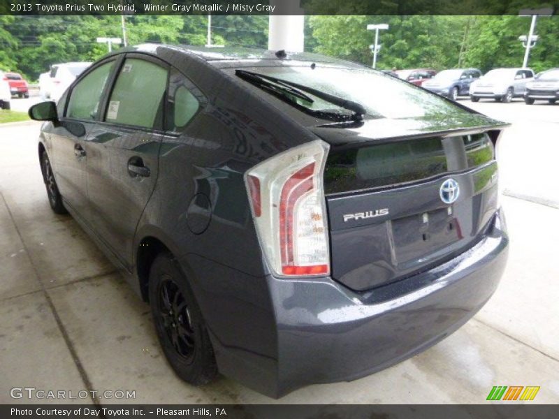 Winter Gray Metallic / Misty Gray 2013 Toyota Prius Two Hybrid