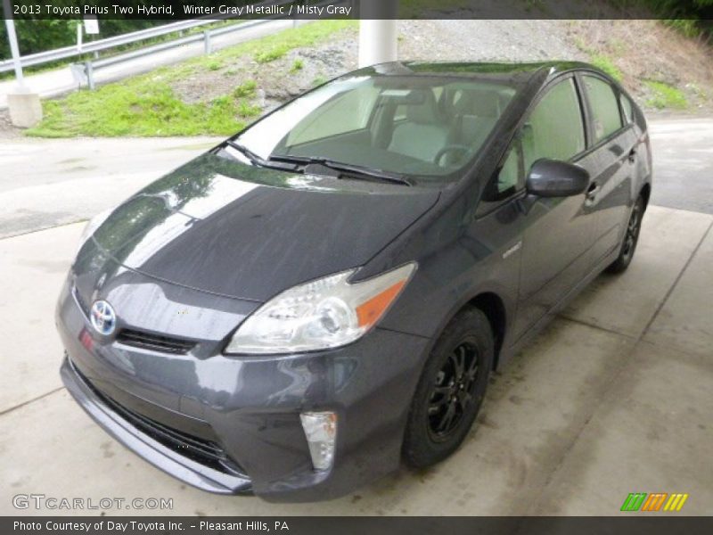 Winter Gray Metallic / Misty Gray 2013 Toyota Prius Two Hybrid