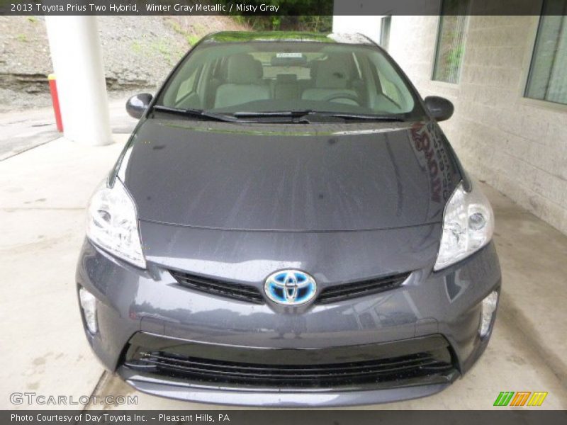 Winter Gray Metallic / Misty Gray 2013 Toyota Prius Two Hybrid
