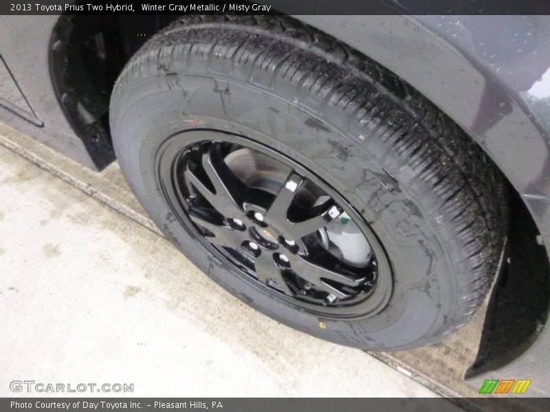 Winter Gray Metallic / Misty Gray 2013 Toyota Prius Two Hybrid