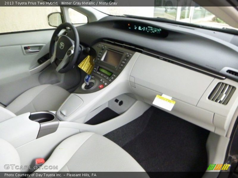 Winter Gray Metallic / Misty Gray 2013 Toyota Prius Two Hybrid