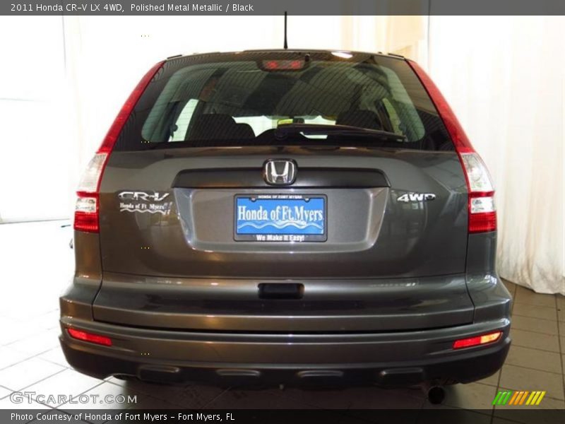 Polished Metal Metallic / Black 2011 Honda CR-V LX 4WD