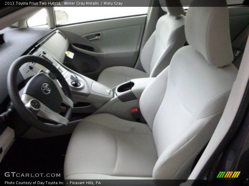 Winter Gray Metallic / Misty Gray 2013 Toyota Prius Two Hybrid