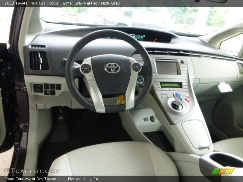 Winter Gray Metallic / Misty Gray 2013 Toyota Prius Two Hybrid