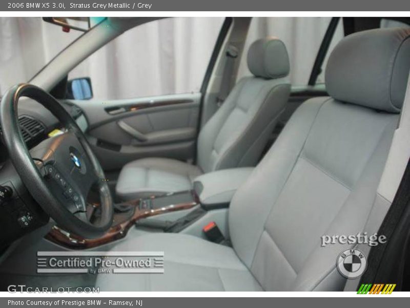 Stratus Grey Metallic / Grey 2006 BMW X5 3.0i