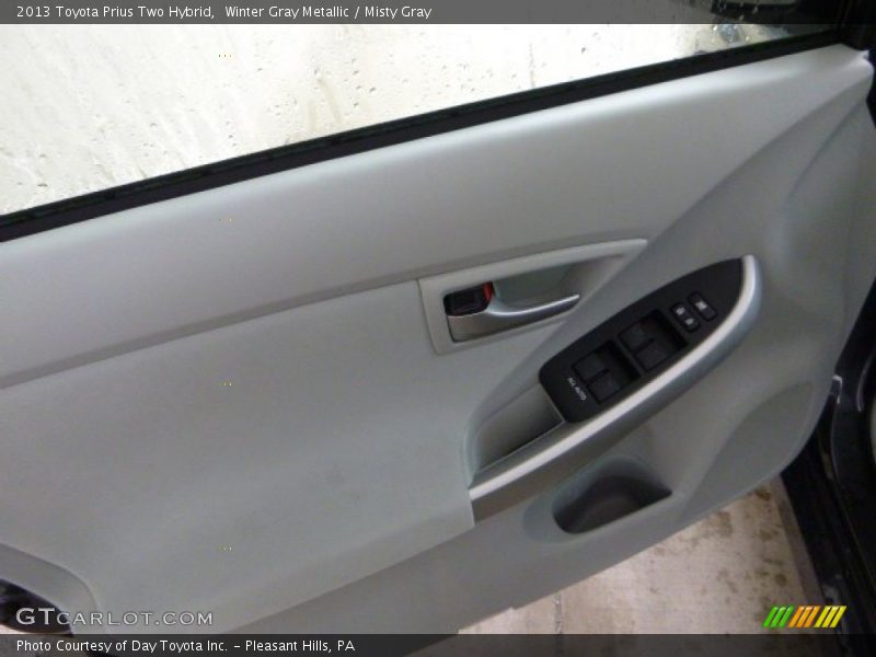 Winter Gray Metallic / Misty Gray 2013 Toyota Prius Two Hybrid