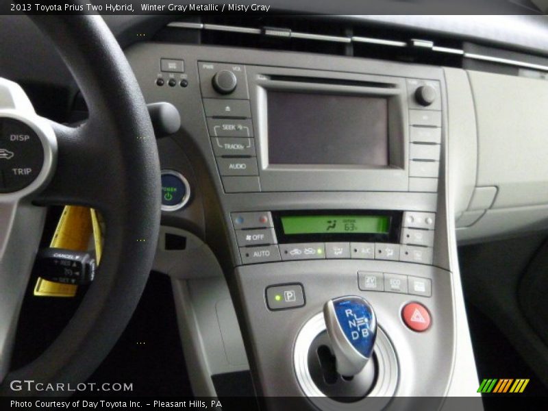 Winter Gray Metallic / Misty Gray 2013 Toyota Prius Two Hybrid