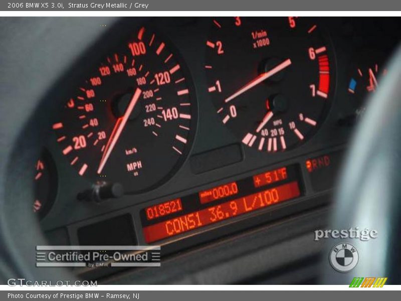 Stratus Grey Metallic / Grey 2006 BMW X5 3.0i