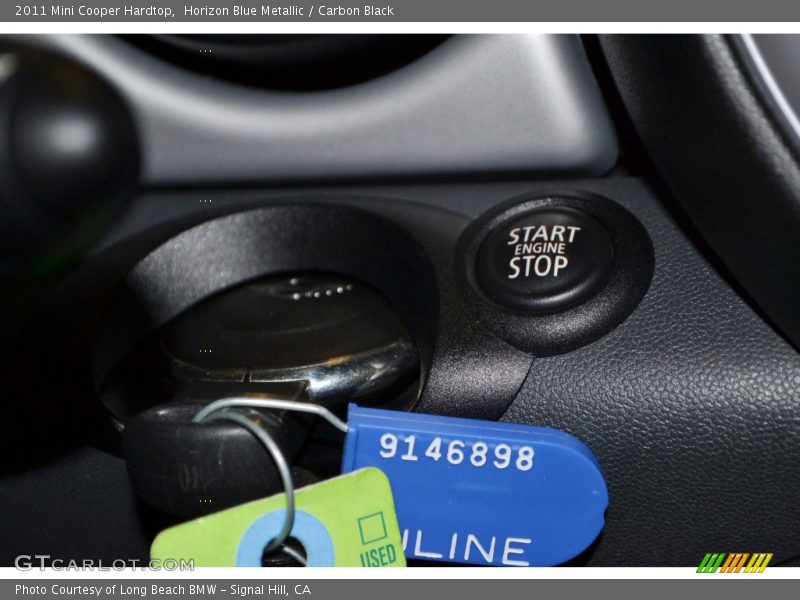 Horizon Blue Metallic / Carbon Black 2011 Mini Cooper Hardtop