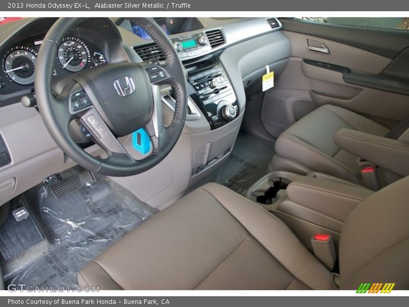 Alabaster Silver Metallic / Truffle 2013 Honda Odyssey EX-L