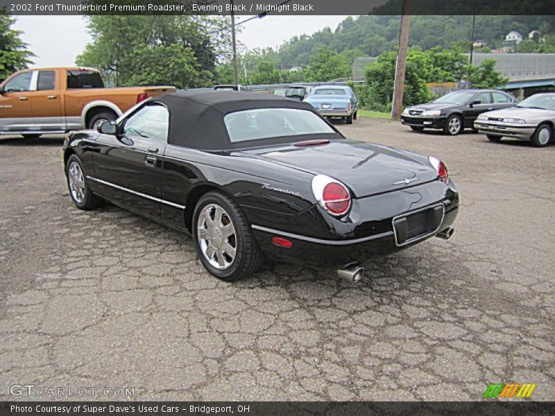 Evening Black / Midnight Black 2002 Ford Thunderbird Premium Roadster