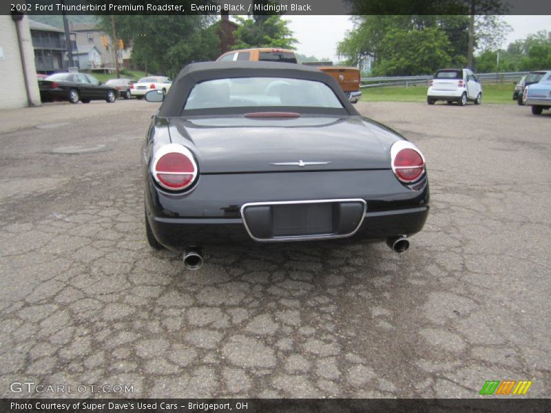Evening Black / Midnight Black 2002 Ford Thunderbird Premium Roadster