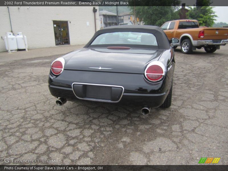 Evening Black / Midnight Black 2002 Ford Thunderbird Premium Roadster