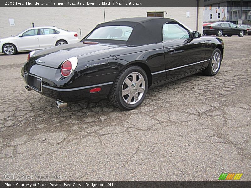Evening Black / Midnight Black 2002 Ford Thunderbird Premium Roadster