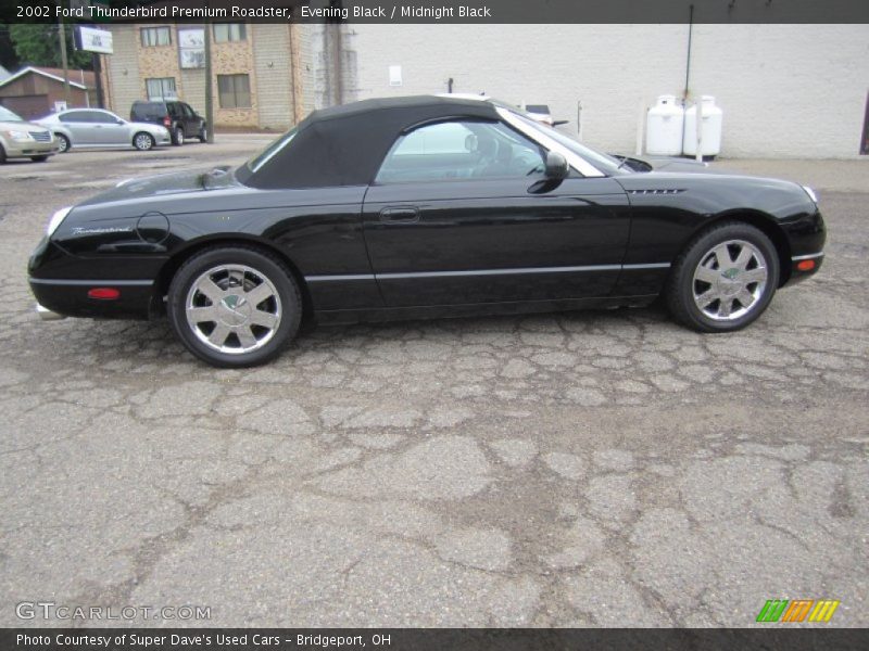 Evening Black / Midnight Black 2002 Ford Thunderbird Premium Roadster