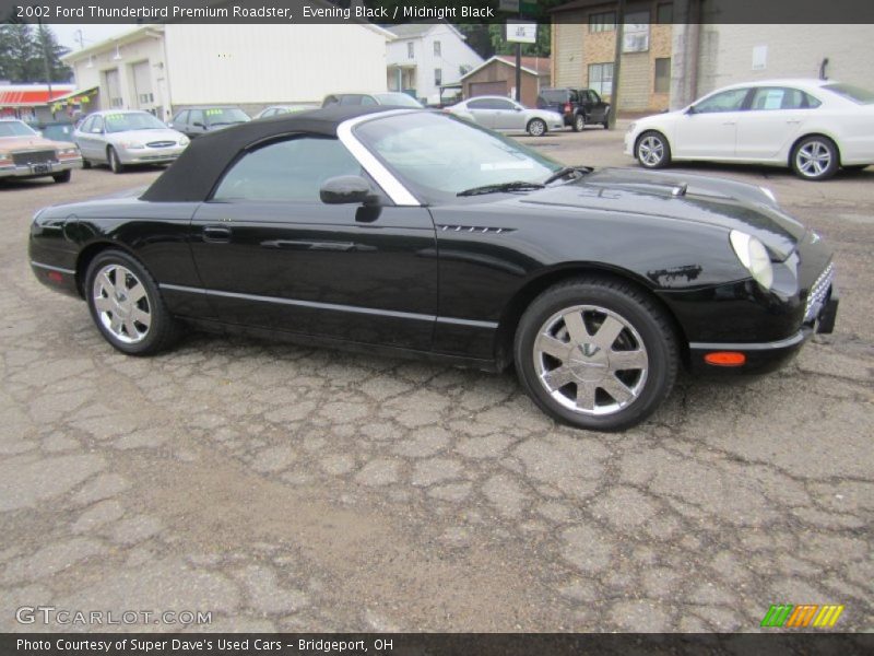 Evening Black / Midnight Black 2002 Ford Thunderbird Premium Roadster